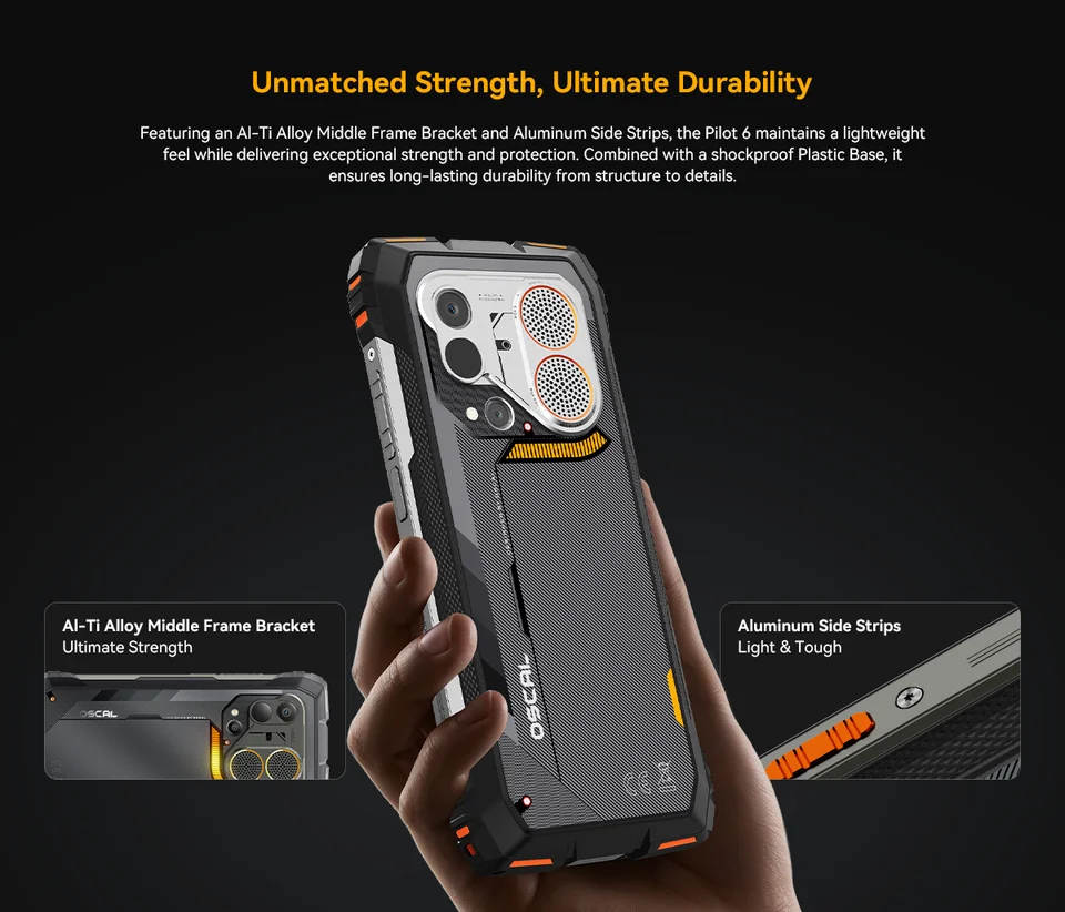 Blackview OSCAL PILOT 6 10000mAh タフネススマホ 6.67インチ 120Hz