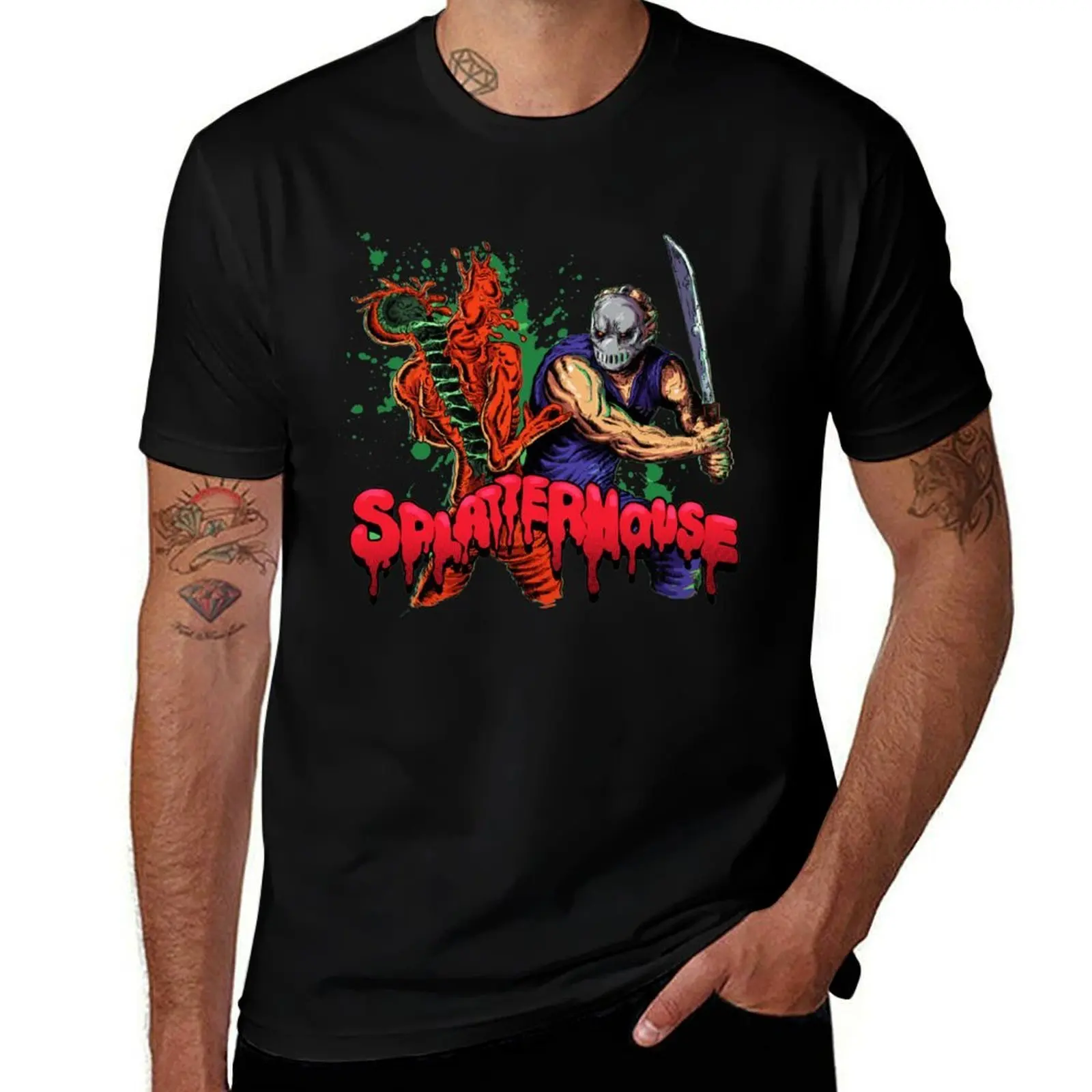 SplatterHouse T-Shirt t shirt man cotton t shirts for man cotton funny T-Shirt