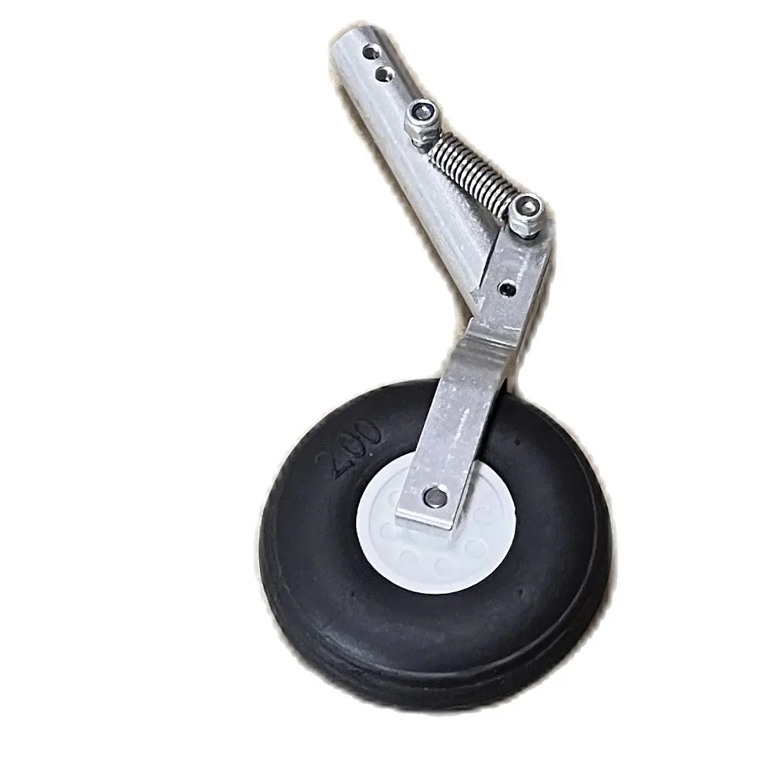 Amortisseur à Double ressort D4 M4, 98mm à 158mm, train d'atterrissage à genoux, roue en PU de 2.0 pouces pour avion RC 3-4kg, pièce de bricolage