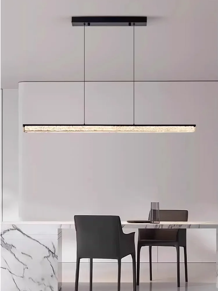 Modern Led Linear Pendant Light Fixtures For Dining Room Kitchen Table Office Minimalist Long Bar Pendant Lamp Lighting Black