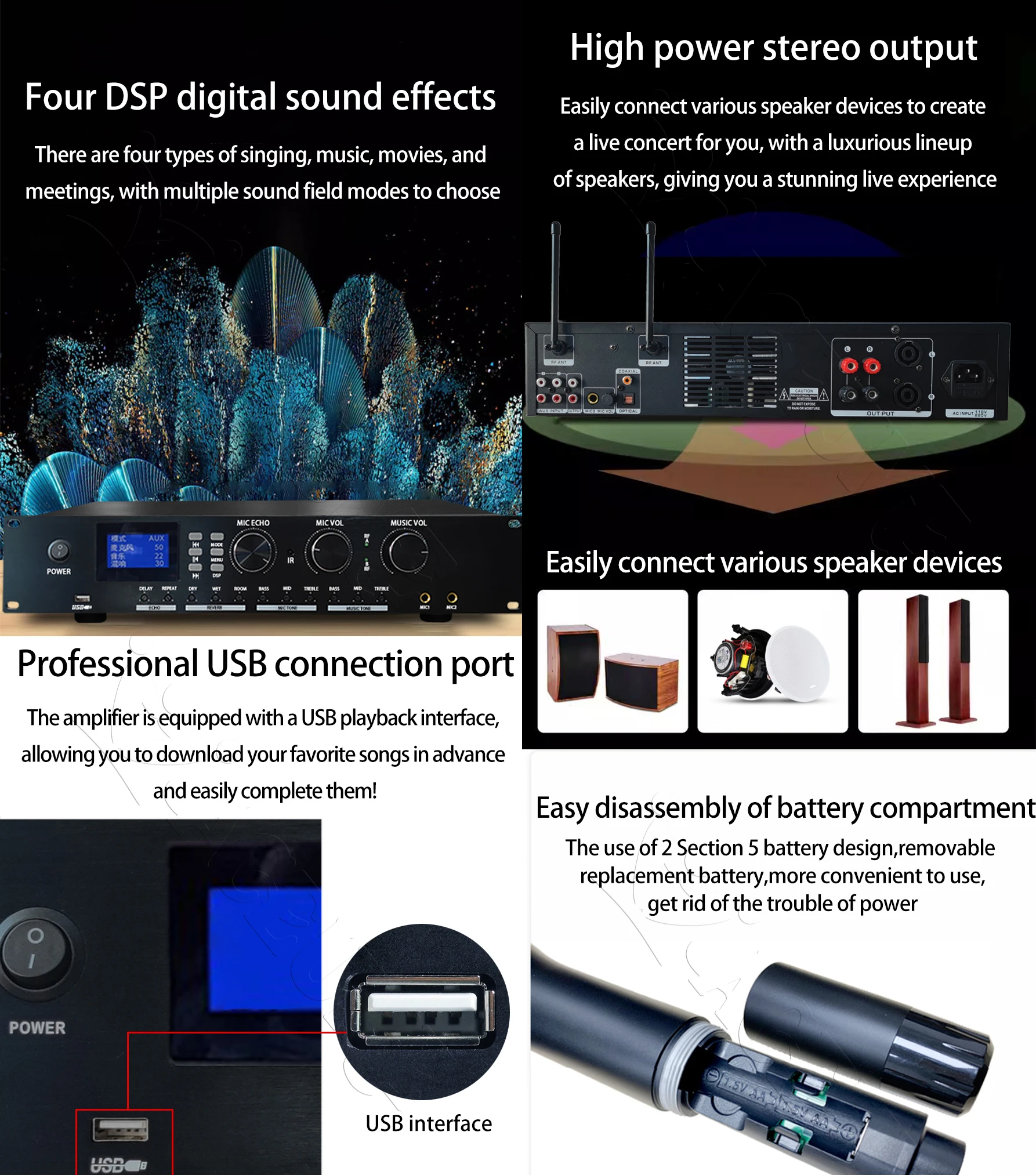 TSRINK520 10TB 168K 22" MIC Family KTV Singer Audio Set Full Karaoke Machine Home All-in-one Machine WIFI