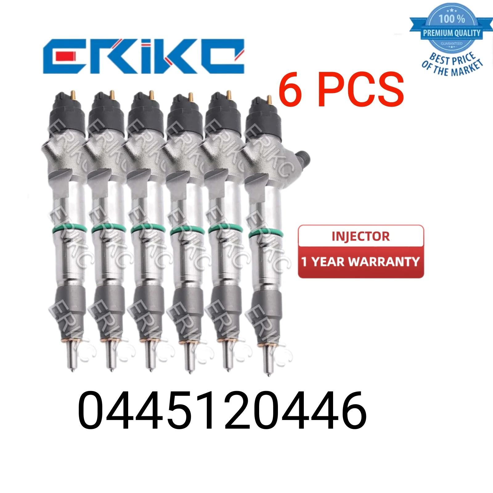 6 PCS 0445120446 Jet Injector 0 445 120 446 Car Injector 0445 120 446 Common Rail Injector Parts