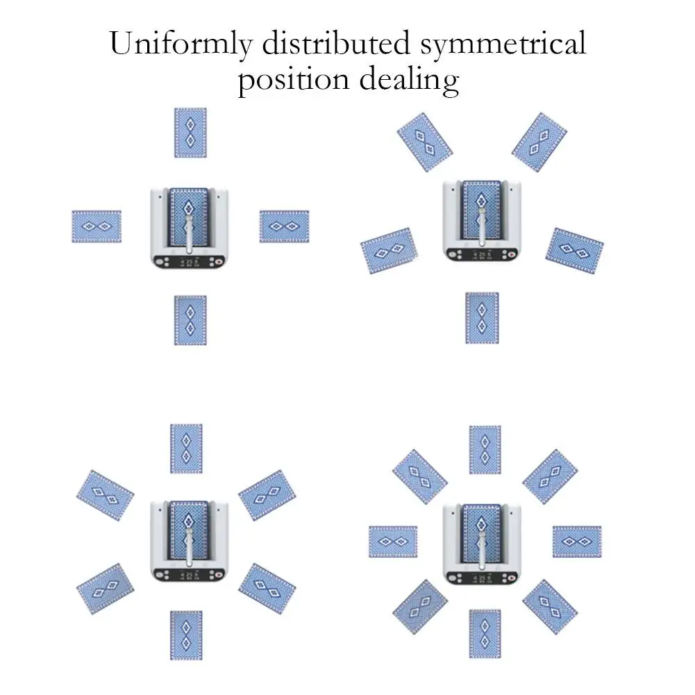 Automatyczna maszyna do rozdawania kart obracająca się o 360 °-szybkie dokładne i stabilne urządzenie do rozdawania kart do Texas Hold\'em, gry