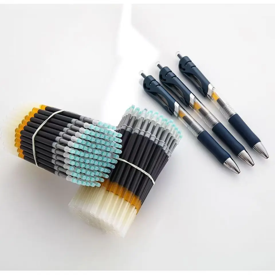 Retractable 0.5mm Gel Pens, 10 Pack Extra Fine Point Blue Ink Pens Quick Dry, Ballpoint Pen Fine Point Smooth Writing Pens