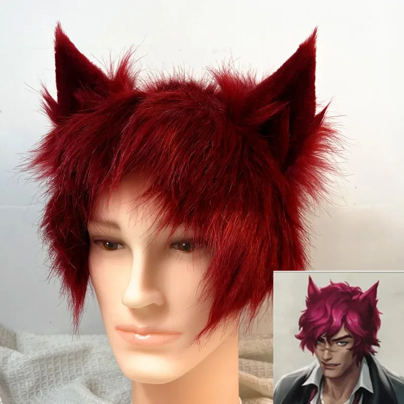 Handmade Cosplay Ear Fox Wolf Ear Simulated Anime Beast Animal Halloween Hairband Headwear Cosplay Prop
