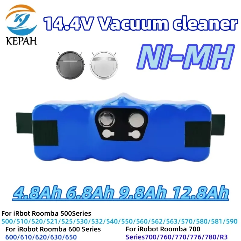 

12800 мАч 14,4 В для iRobot Roomba аккумулятор 500 600 700 800 900 серии 510 530 550 650 770 780 790 870 880 Батарея для пылесоса
