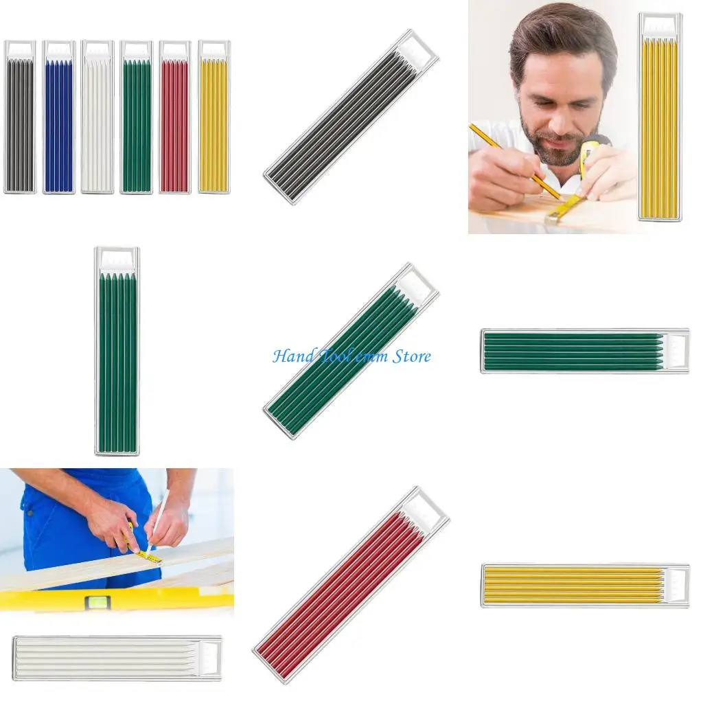 

H37F 6pcs 12 см длиной 2,8 мм заправка по карандашам для карандашей для инженерии для инженерии