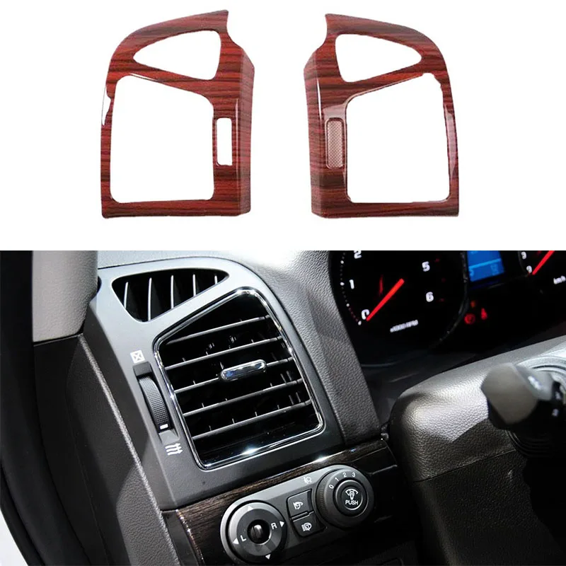 For Chevrolet Captiva 2012 2013 2014 2015 ABS Wooden Color Interior Central Control Window Lift Panel Car Styling Accessories