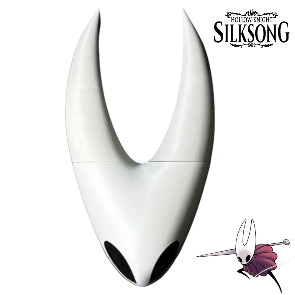 

Игра Hollow Knight: Silksong Hornet, маска для косплея, белые анфас, пластиковые шлемы для взрослых, маски с 3D принтом, реквизит для костюмов на Хэллоуин