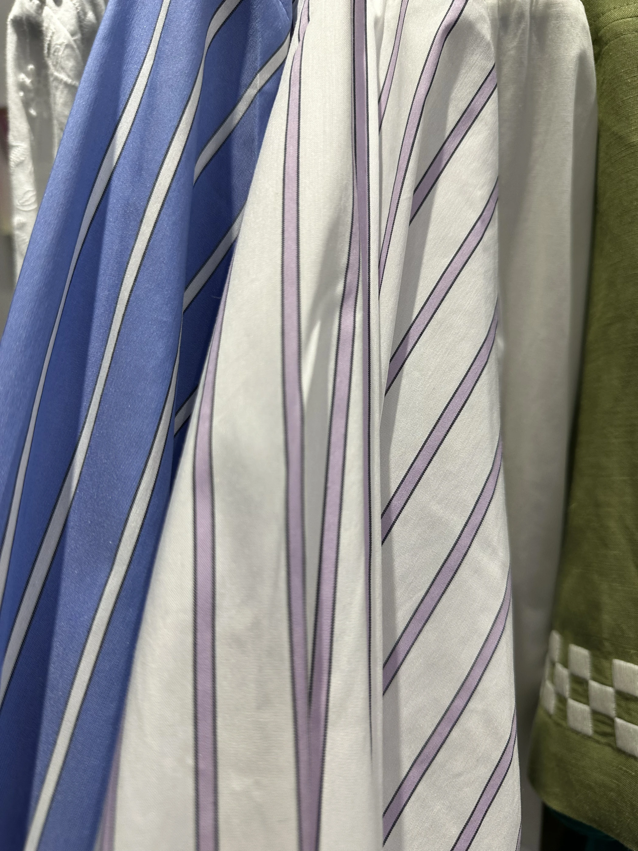 

Rosatown New Stripe irt Women's Loose Fit Cotton Blend Breathable Long Sve Commute Sle Faionable Casual irt