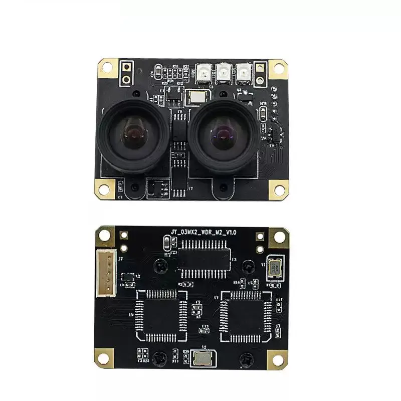 USB2.0 Dual Lens Camera Module Binocular WDR Face Recognition IR Night Vision Liveness Detection UVC Stereo Camera