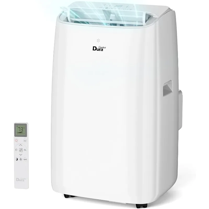 DuraComfort Portable Air Conditioner, (14,000 BTU ASHRAE) 10000 BTU SACC Cools Up to 450 Sq.Ft, White