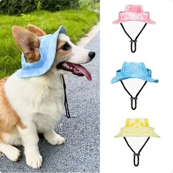 Dog Hat with Ear Holes Sunscreen Baseball Cap for Medium Small Dogs Summer Cute Dog Cap Sun Hat Outdoor Hiking Hat Pet Products
