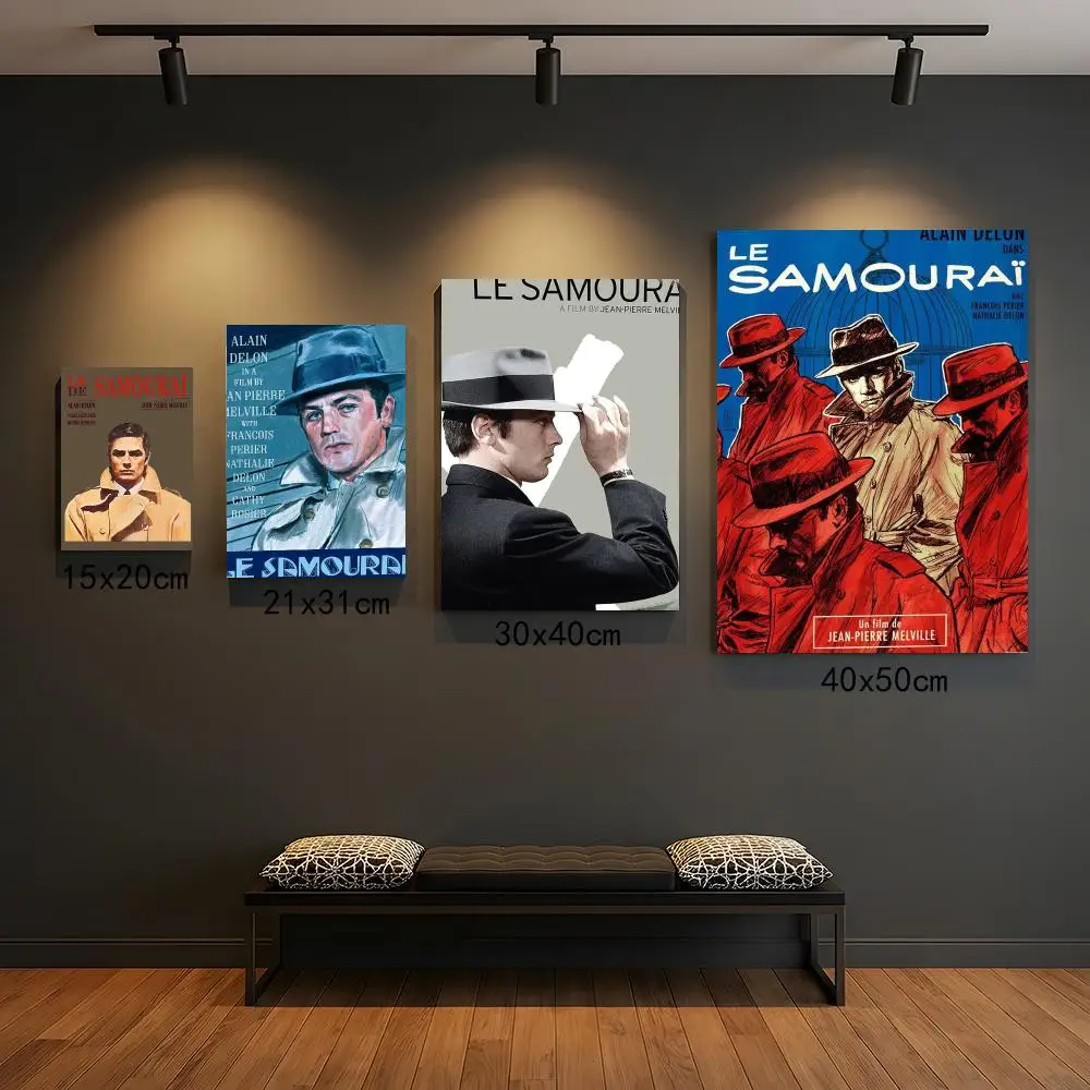 classic movie L-Le Samourai-I Poster Peel and Stick Wall Art for Cafe Office Bar and Home Decoration