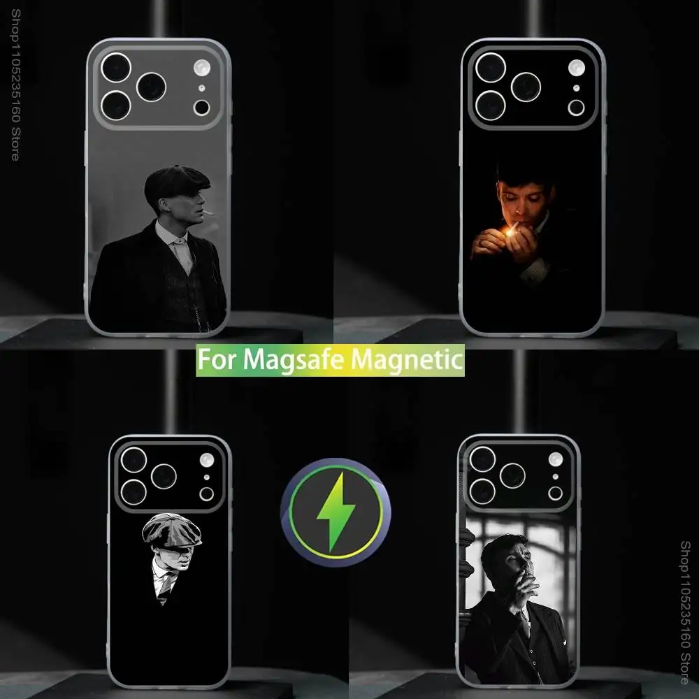 

TV P-Peaky B-Blinders For iPhone 11,12,13,14,15,16,17,Pro,Max,Plus,Mini,SE4,E Phone Case With Magsafe Wireless Charging