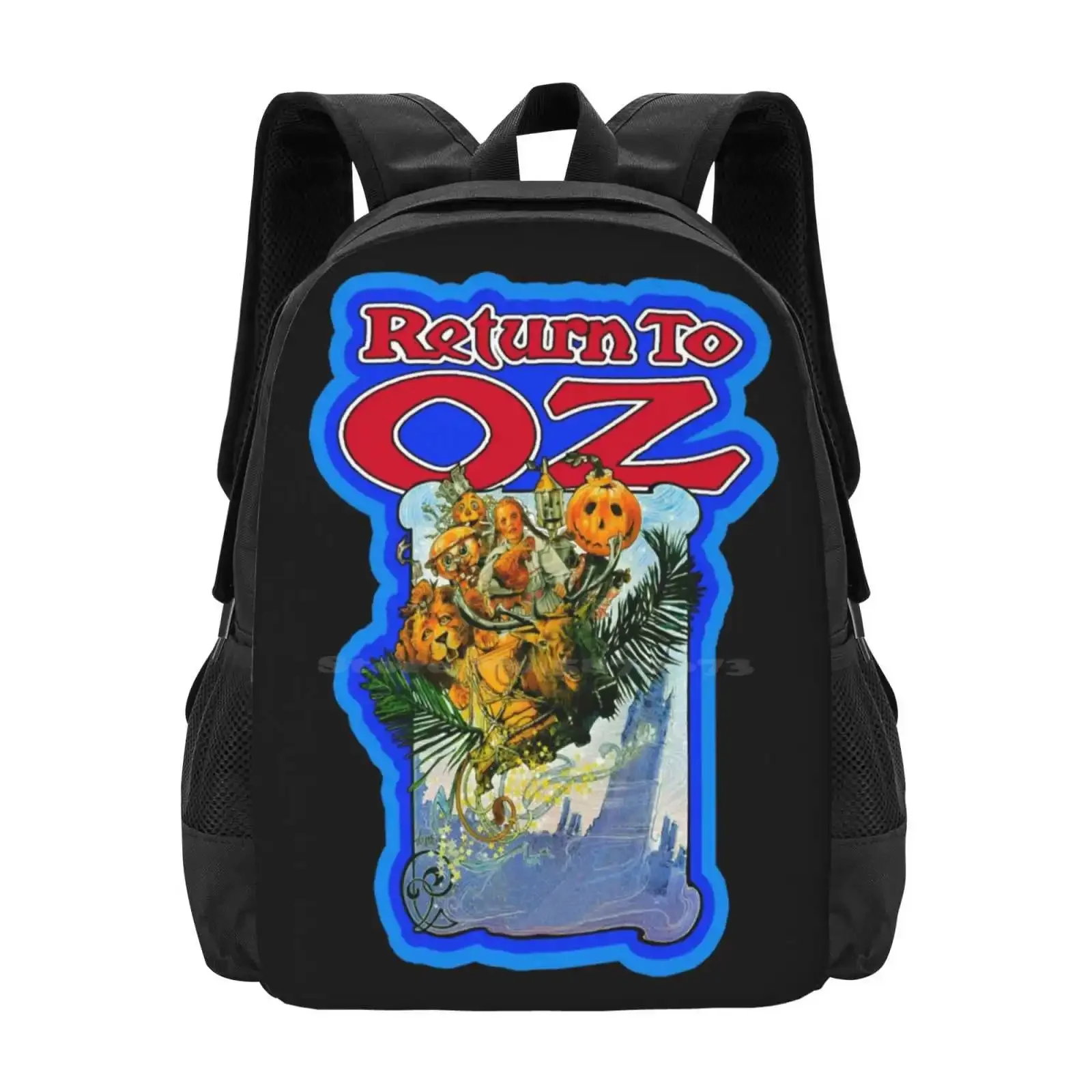 

Return To Oz Vintage Cartoon Hot Sale Schoolbag Backpack Fashion Bags Return To Oz Emerald City Scarecrow Yellow Brick Road 80S