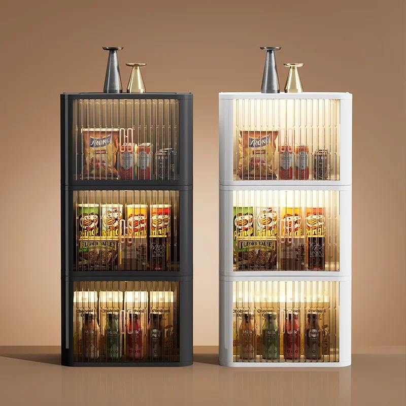 

Stable Folding storage cabinet household clothes clothes snacks toys sorting box living room plastic wardrobe locker