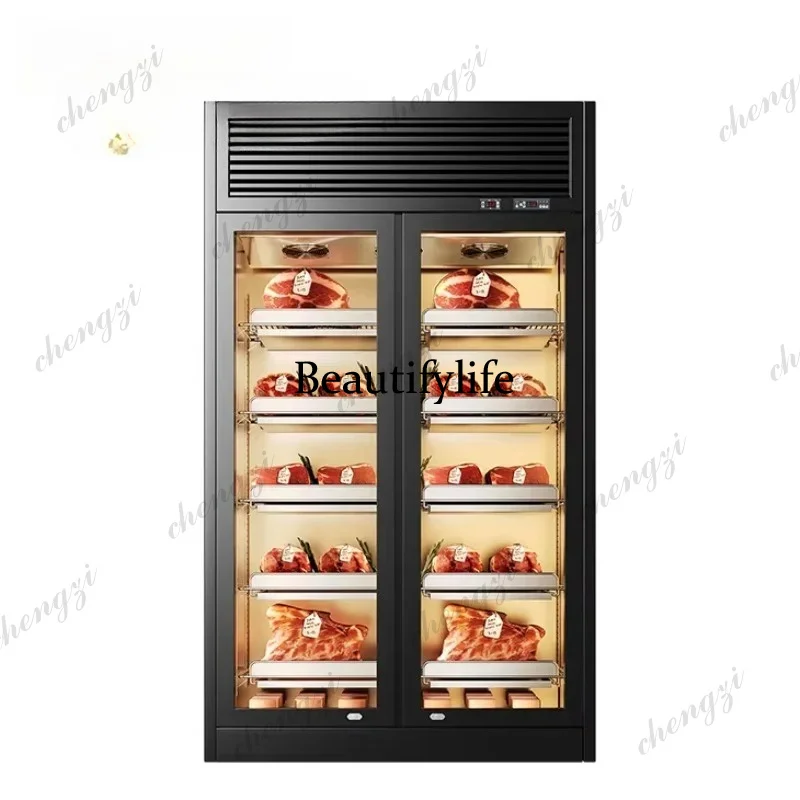 A81 Household Dry Aging Fridge Compact Size Low Noise Meat Aging Cabinet For Home Kitchen And Private Dinning Room Use