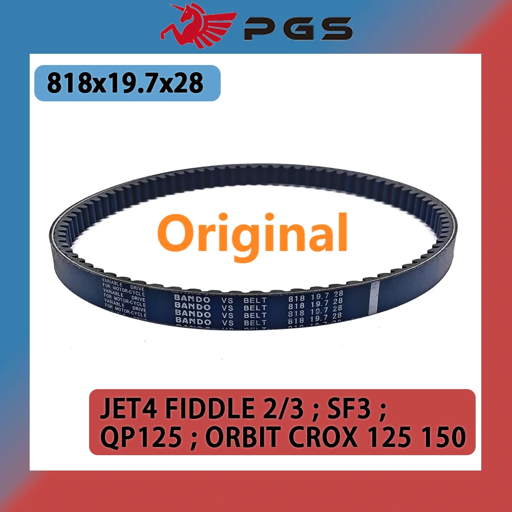 

Original 818x19.7x28 Drive Belt Scooter Moped ATV CVT fiber For sym JET4 FIDDLE 2/3 SF3 QP125 ORBIT CROX 125 150 818 19.7 28