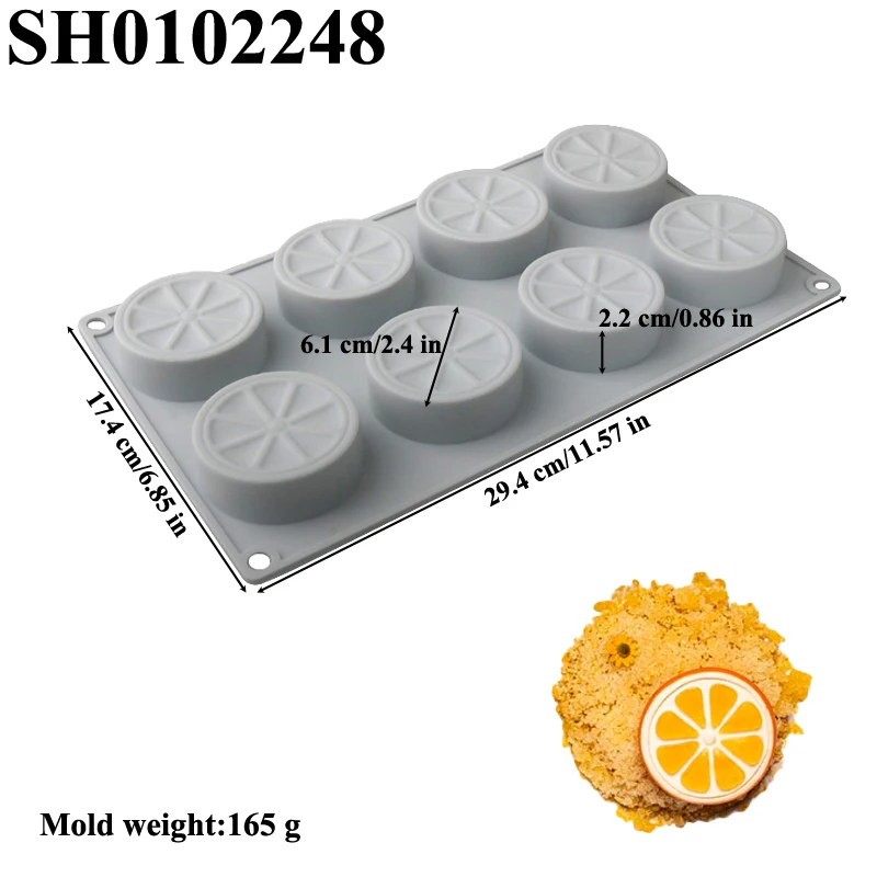 Apple Lemon Pear Slice Design Silicone Cake Mold DIY Soap Mould Coffee Bean Chocolate Mold Kitchen Bakeware Dessert Baking Tools