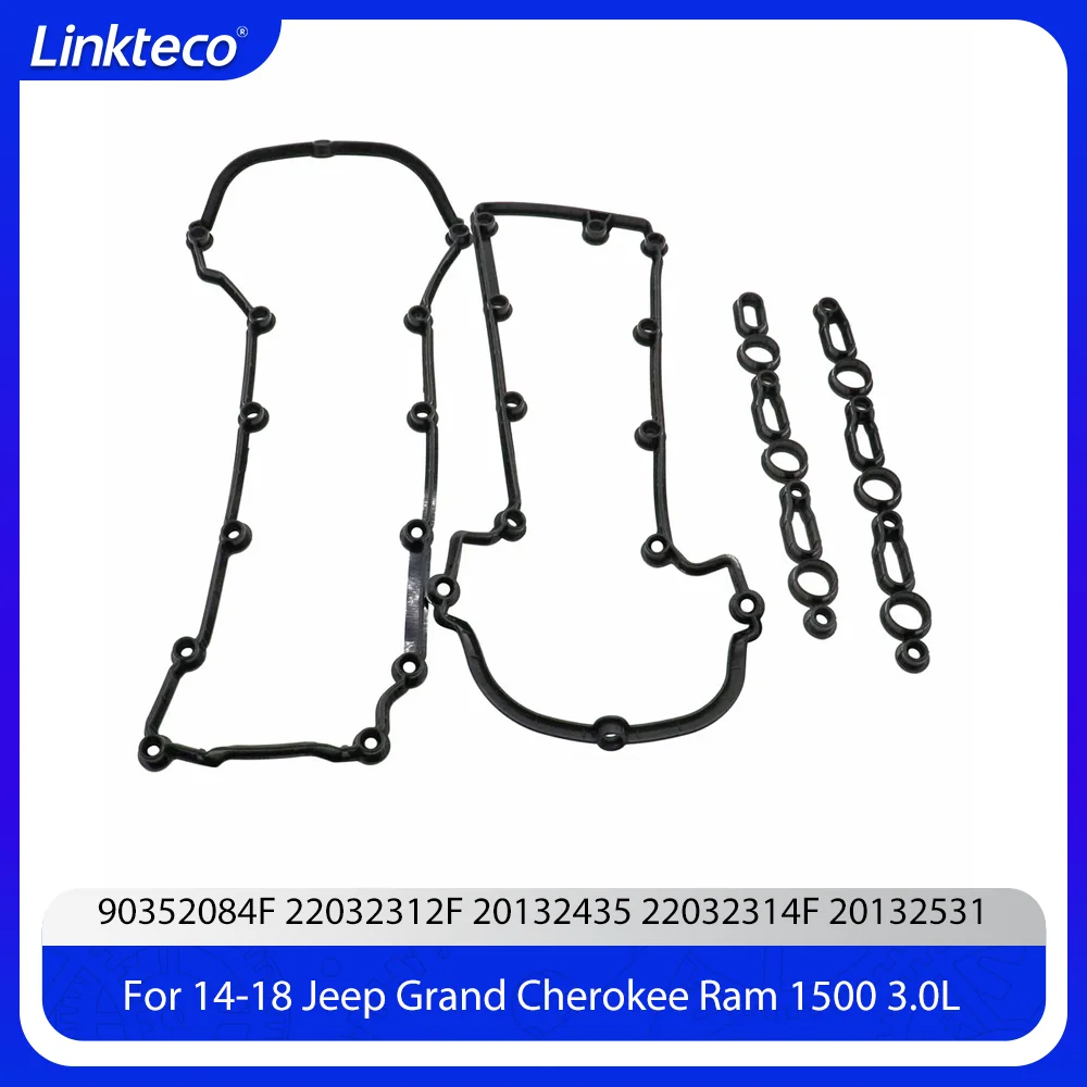 New Production High Quality Engine Left Right Valve Cover Gasket Set Fit  3.0 L V6 For 14-18 Jeep Grand Cherokee Ram 1500 3.0L