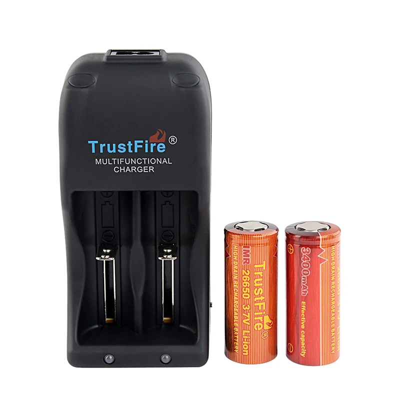 

TrustFire TR-006 Li-ion Battery Charger for 18650 26700 16340 25500 26650 4.2V 3.0V High Power Constant Current Smart Durable