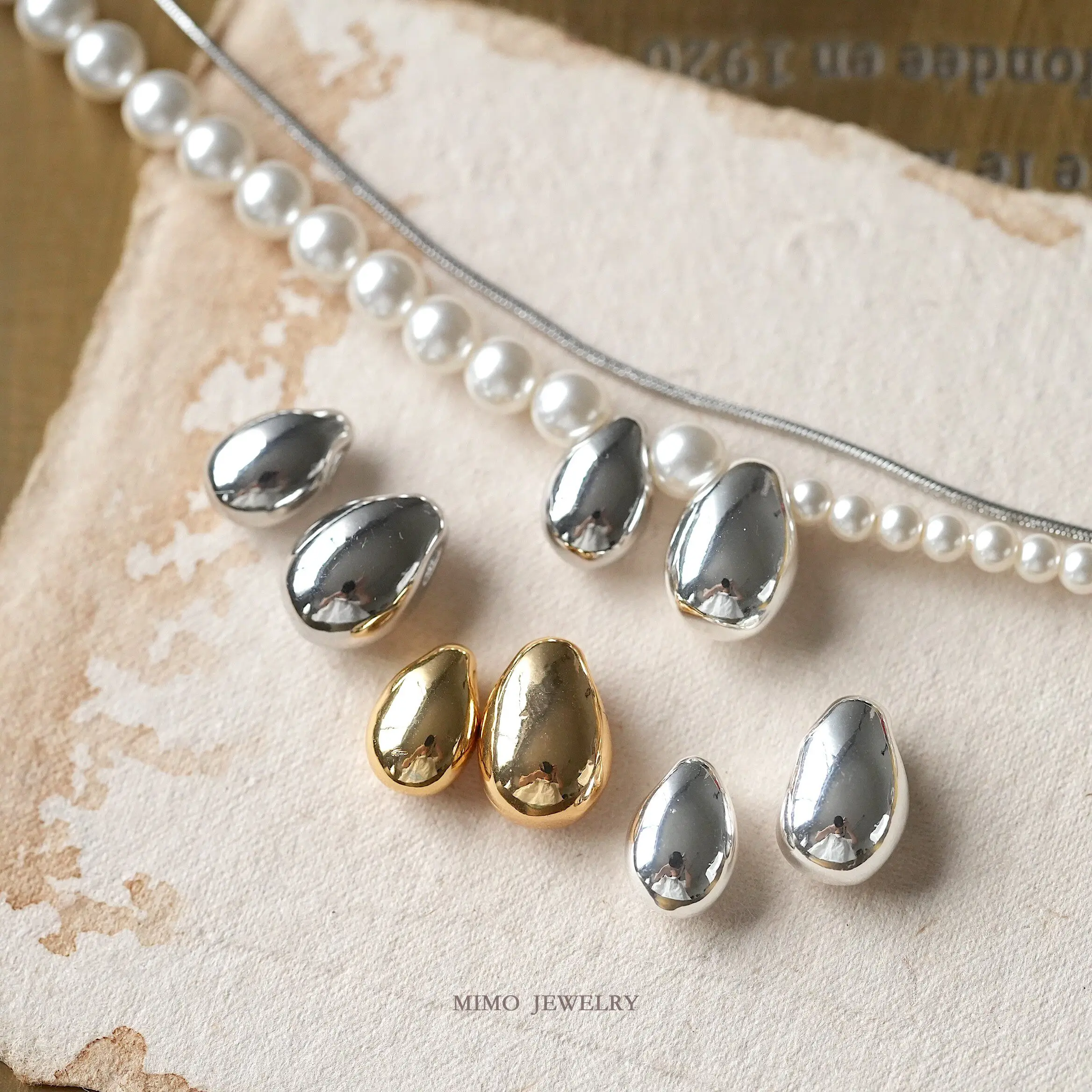 

Медные позолоченные подвески-капли с горизонтальным отверстием, глянцевые, для изготовления ювелирных изделий, аксессуары для браслетов своими руками