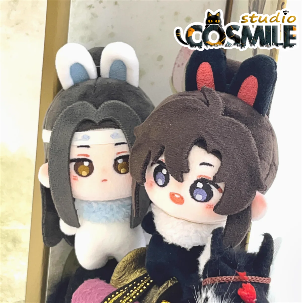 악마 재배의 그랜드 마스터 MDZS Mo Dao Zu Shi Lan Wangji Wei Wuxian 플러시 인형 봉제 인형 10cm 인형 장난감 KZ