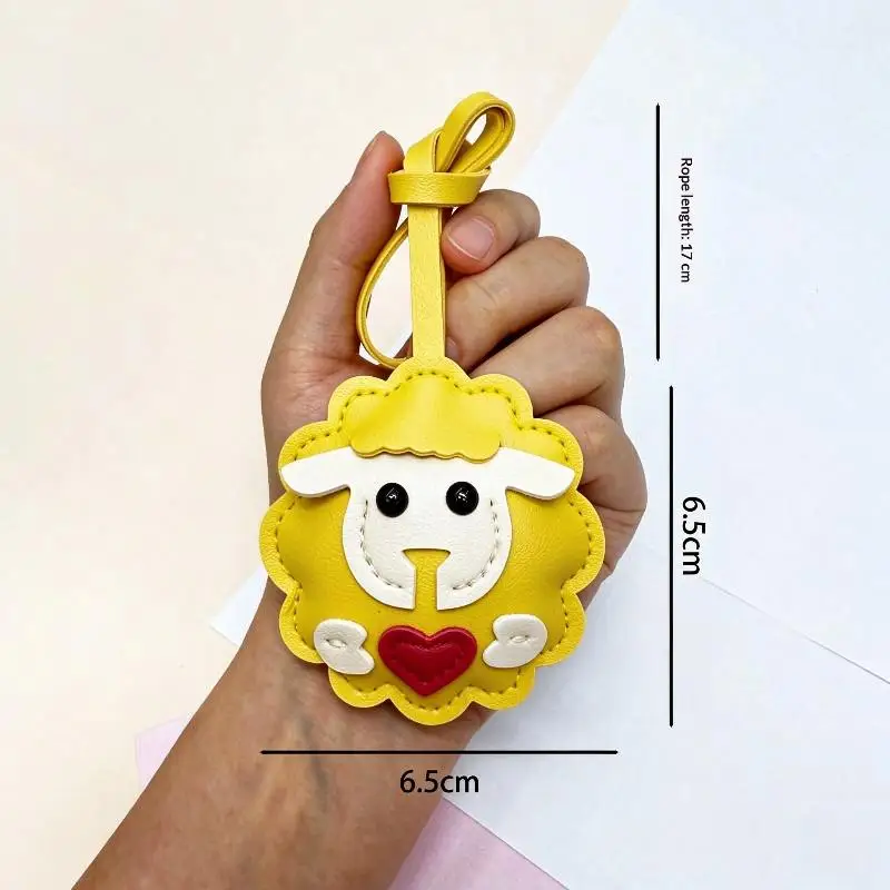 New Arrival Leather Sheep Bag Charm Adorable Backpack Purse Decor Accessory for Girls Gift
