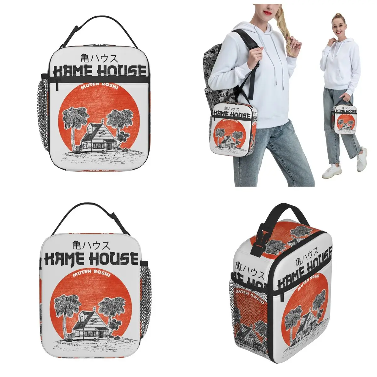 Insulated Lunch Bag Kame House Merch Master Roshi Home Food Box Harajuku Thermal Cooler Bento Box For School