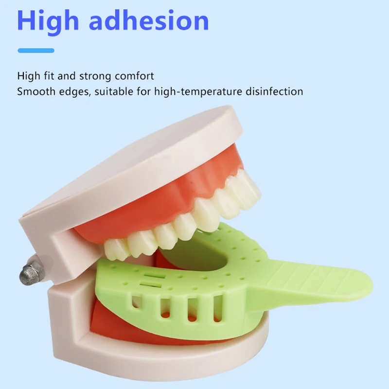 Dental Impression Plastic Tray S/M/L Dental Implant Tray Full Mouth Removable Partial Mold Tray Easy To Fold