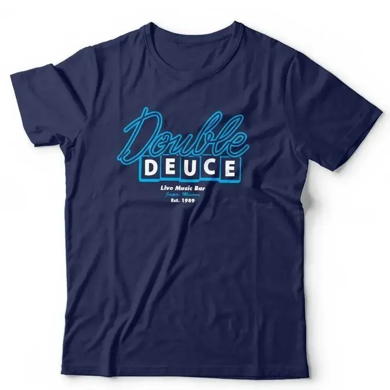 Double Deuce Live Music Bar T Shirt Road House Swayze Dalton Cooler 80S