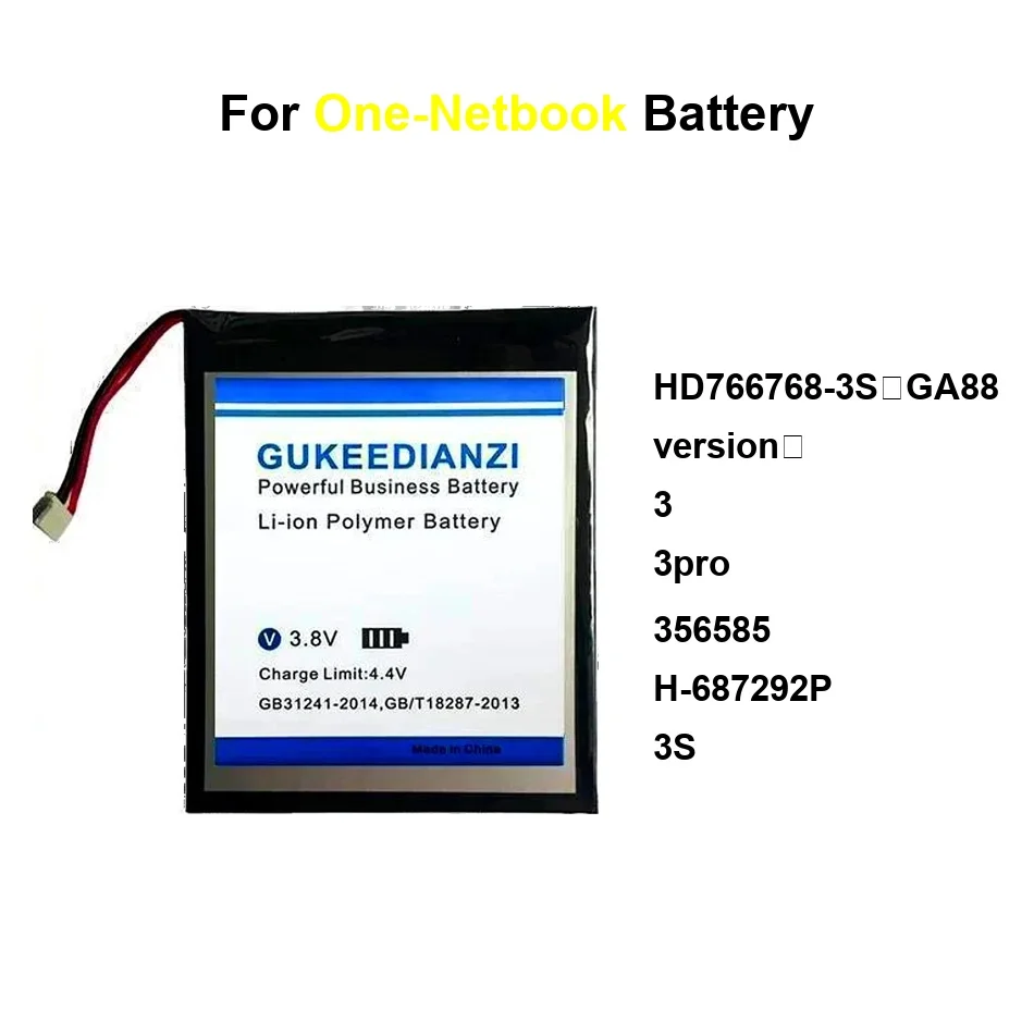 

Аккумулятор H-687292P HD766768-3SGA88 версии 3PRO для One-Netbook Onemix 2S 3S GA88 1 2 3 356585 Pro 6200-13050 мАч