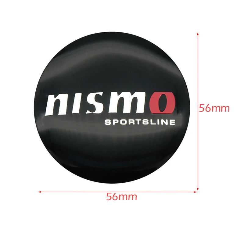 4 pçs 56/60mm centro da roda do carro hub caps adesivos decoração automática para nissan nismo tiida teana gtr 350z 370z 240sx versa almera
