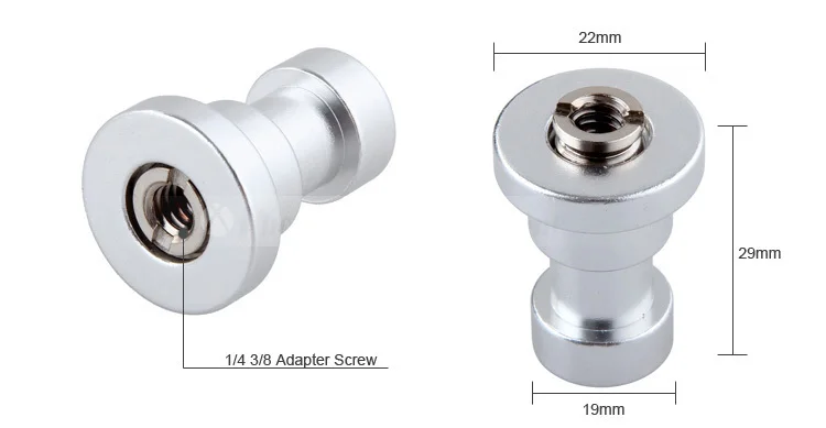 Parafuso adaptador de montagem de tripé 1/4 3/8 parafusos para suporte de luz de flash parafuso foto estúdio fotografia acessórios de luz