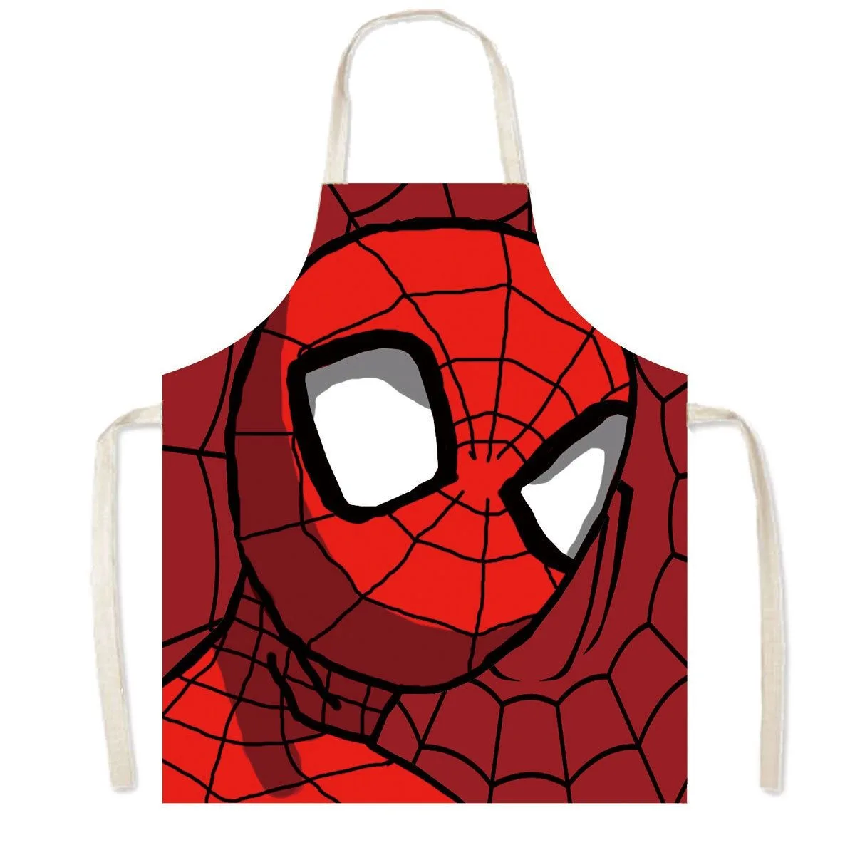 Spiderman Apron Marvel Superhero Sleeveless Cartoon Adult Children Apron Restaurant Kitchen Anti-fouling Cleaning Tools