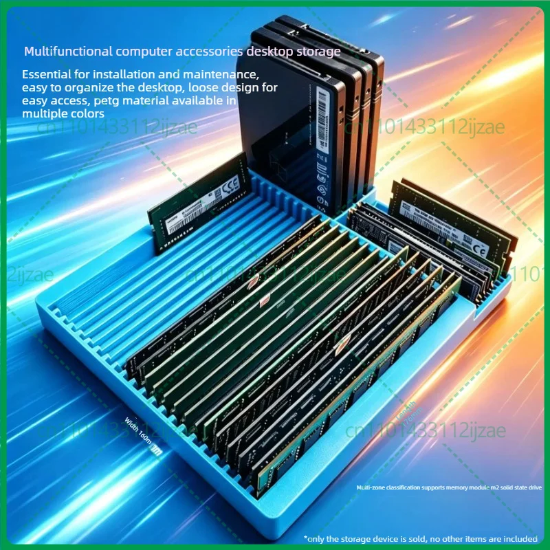 3 in 1 RAM SSD HDD Storage Tray PC Hardware Organizer For Computer Repair