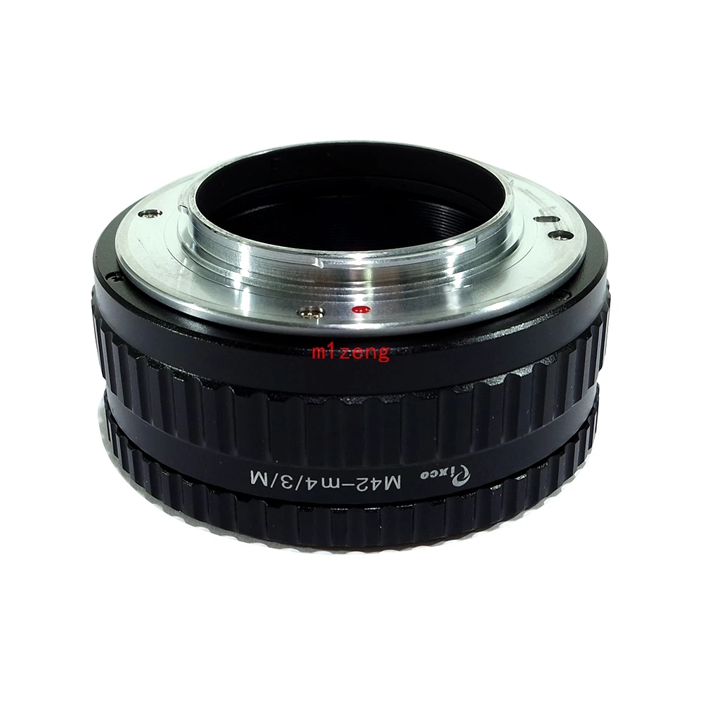 M42-M43 Macro Focusing Helicoid Adapter for m42 42mm Lens to panasonic M43 em1 em5 em10 gh4 gh5 gf8 GF3 E-P1 EPL7 camera