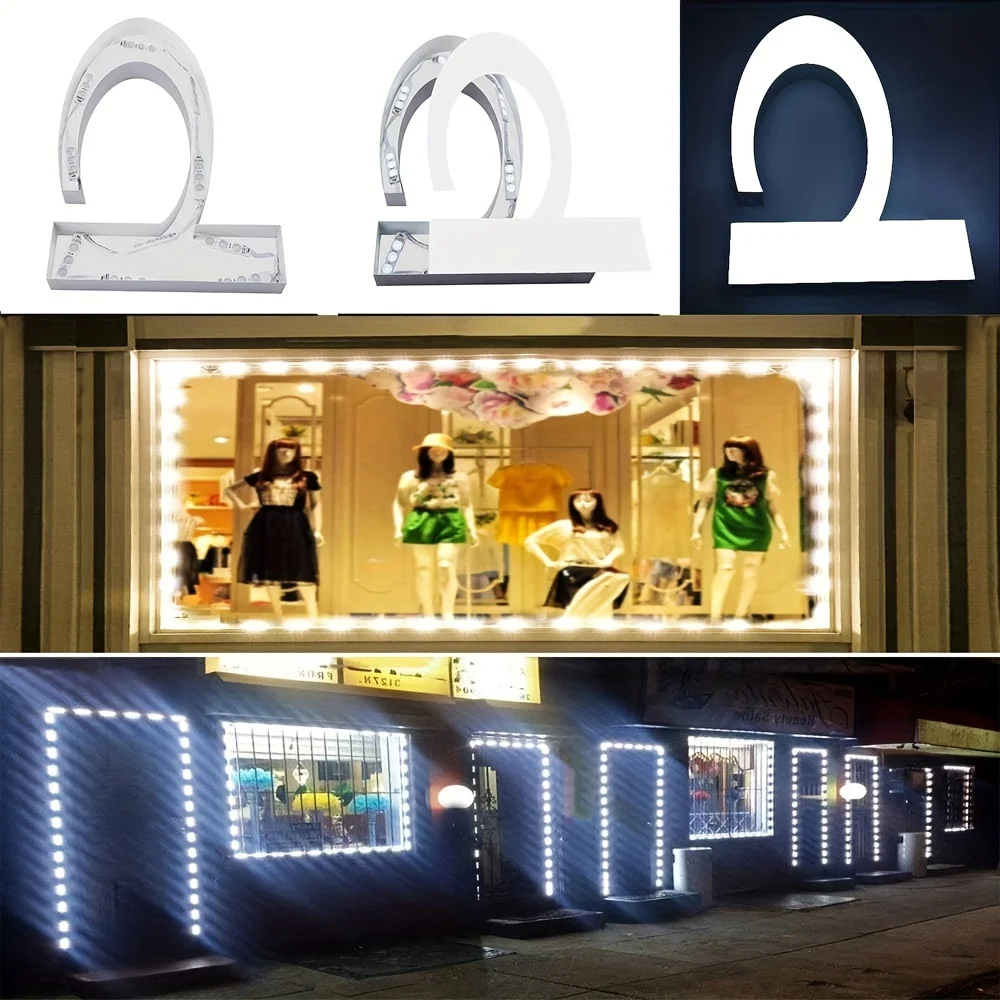 20-Piece Led Module Lights - Street and Area Lighting - Energy-Saving Led Decorative Lights, Suitable for Garden Parties, Hotels, Cafes, Catering, Event Hosting, Comes with Adhesive Tape - Multi-Functional Dc 12V Module Lights, Suitable for Letter Signs, Advertising, and Decoration view 3
