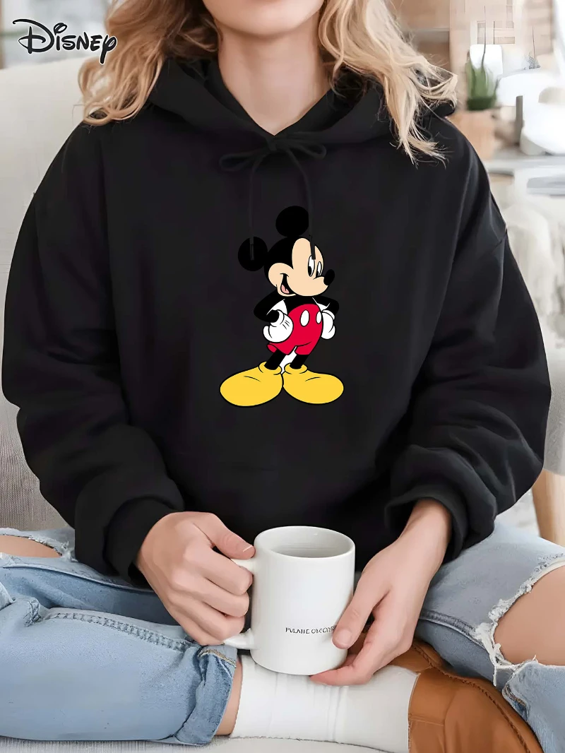 

Potdemiel Disney Official Hooded Sweatshirt Soft Casual Pullover All-Season Comfort Machine Washable Cozy Fall Winter