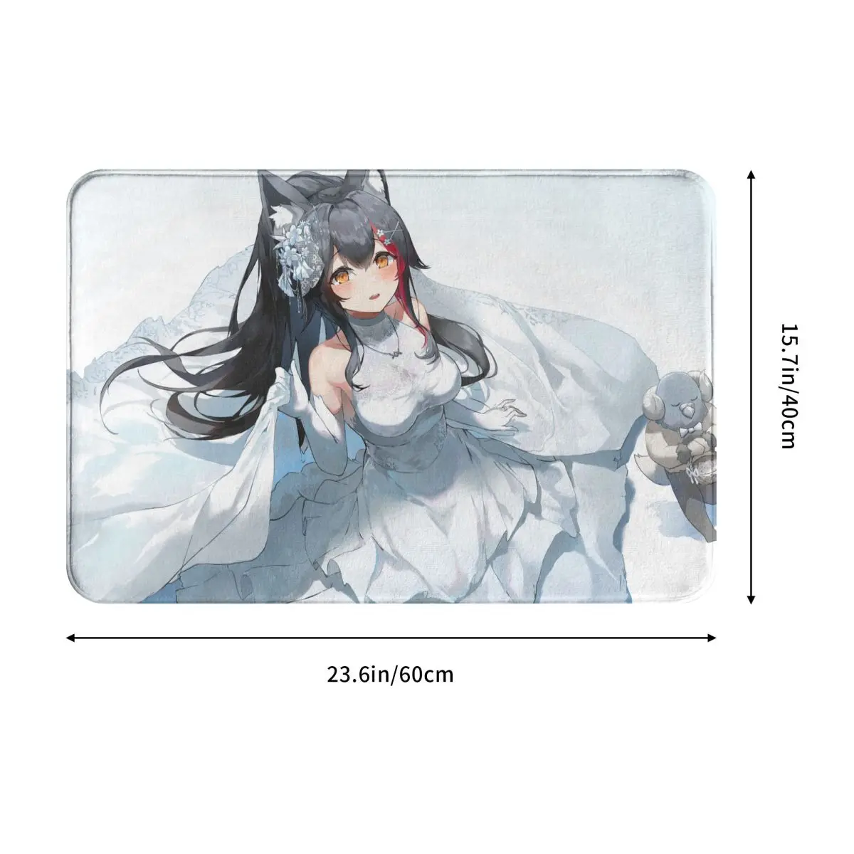 Hololive Non-slip Doormat Wedding Dresses Bath Kitchen Mat Outdoor Carpet Flannel Modern Decor