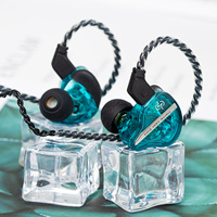 CCZ DC01 Pro for Singer Musicians Wired Earbuds 20HZ-20KHZ 110db 0.78mm 2pin 22Ω iems for Gaming headset gamer