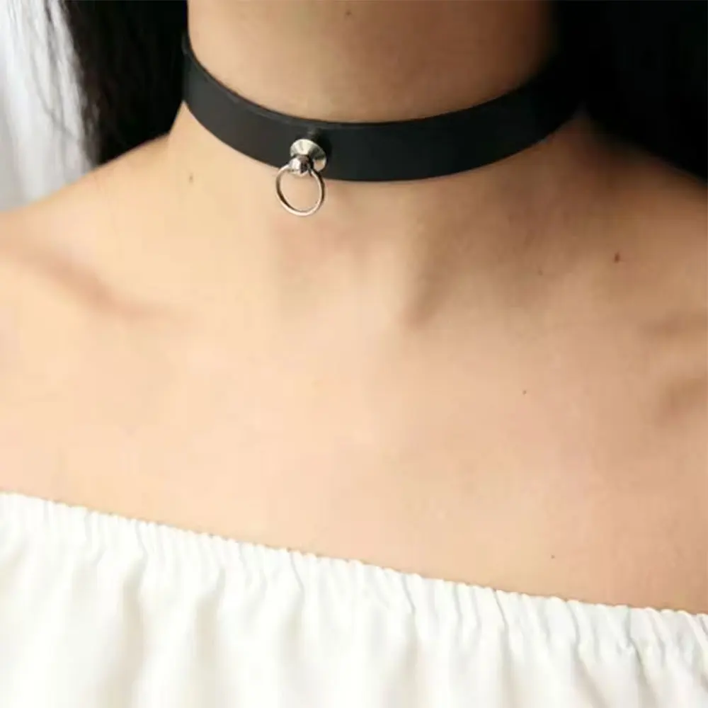 Sexy Gothic Punk PU-Leder-Halsband, Verstellbares Harness-Halsband, Y2K Korsett-Gürtel-Stil Halskette für Frauen Tägliche Streetwear – Detail 10
