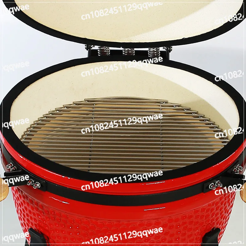 Multifunctional Large 22 Inch Ceramic BBQ Grill Outdoor BBQ Restaurant Steak Egg