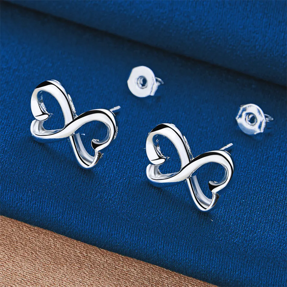 

Роскошные изысканные серьги-бантики из стерлингового серебра 925 пробы, модные женские украшения, подарок на рождественскую вечеринку, темперамент