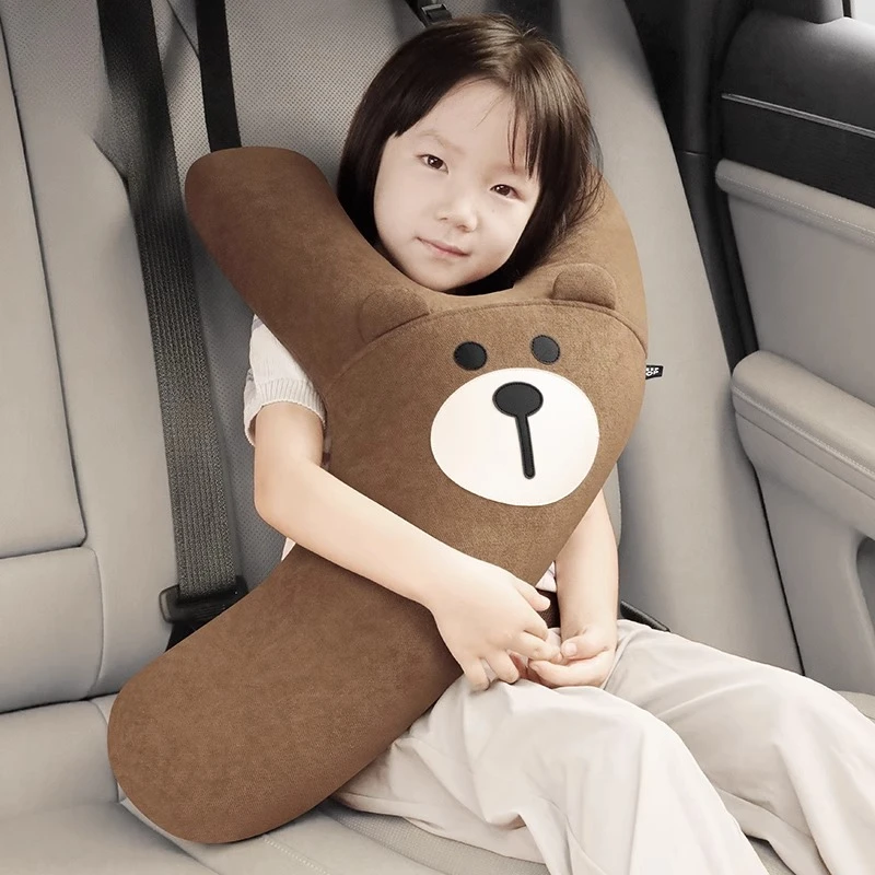 

Children's Car Throw Pillow, Car Sleeping 2025 New Artifact, Rear Seat Belt in The Car, Anti-strangler Neck Pillow