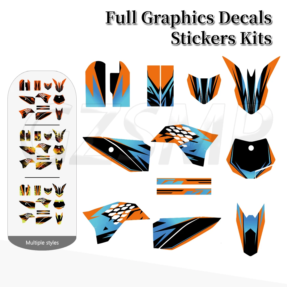 

Full Graphics Deco Background Decals Stickers Kit Fit for 50 SX SX50 50SX 2009 - 2015 2010 2011 2012 2013 2014