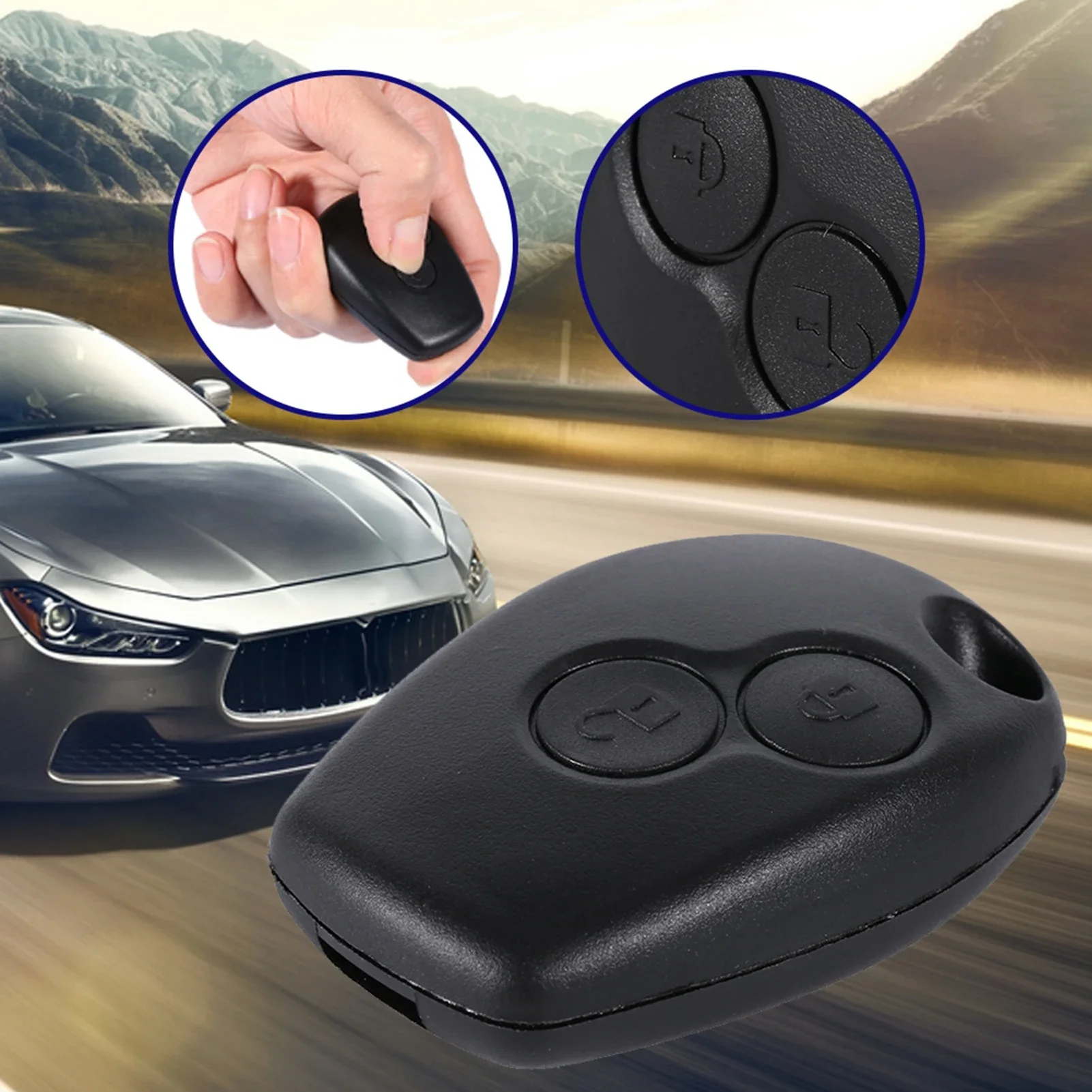 Remote 2 Buttons Auto Car Key Fob Shell Cover Case For Kangoo Modus Master