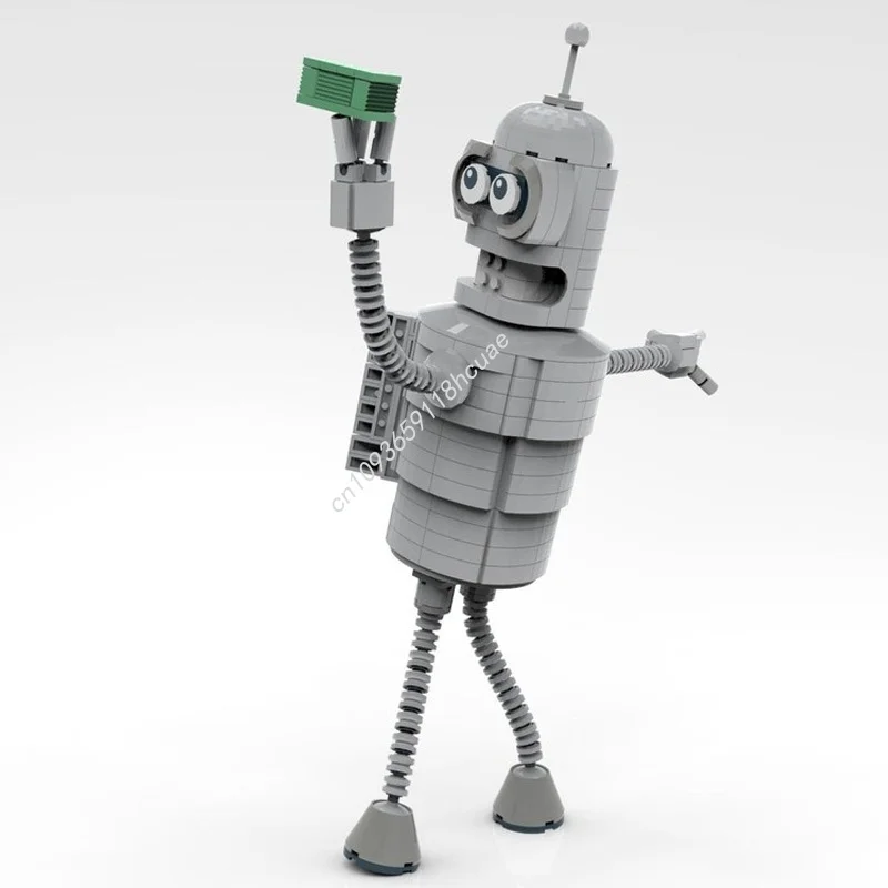 562 قطعة MOC بندر Futurama روبوت نموذج اللبنات هدايا عيد الميلاد العمارة اللعب تجميع فكرة الإبداعية الطوب عيد ميلاد #5