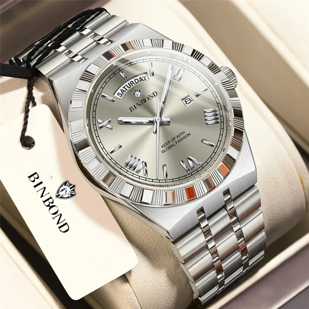 

Fashion Quartz Wristwatches New Gray Digital Waterproof Mens Automatic Watches For Man Watch Luxury Men Gifts Tudo Por 1 Real